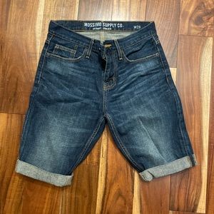 Dark wash jeans shorts